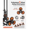image:imageVEVOR 2 in 1 Aluminum Hand Truck 650 lbs Convertible Hand Truck with 6 Wheels amp Dual Handles Integrated Frame Multipurpose Stair Climber for Home Shopping Moving Warehouse293 x 192 x 440