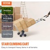 image:imageVEVOR 2 in 1 Aluminum Hand Truck 650 lbs Convertible Hand Truck with 6 Wheels amp Dual Handles Integrated Frame Multipurpose Stair Climber for Home Shopping Moving Warehouse598 x 203 x 181