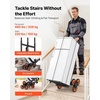 image:imageVEVOR 2 in 1 Aluminum Hand Truck 650 lbs Convertible Hand Truck with 6 Wheels amp Dual Handles Integrated Frame Multipurpose Stair Climber for Home Shopping Moving Warehouse293 x 192 x 440