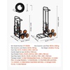image:imageVEVOR 2 in 1 Aluminum Hand Truck 650 lbs Convertible Hand Truck with 6 Wheels amp Dual Handles Integrated Frame Multipurpose Stair Climber for Home Shopping Moving Warehouse293 x 192 x 440