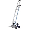 image:imageVEVOR 2 in 1 Aluminum Hand Truck 650 lbs Convertible Hand Truck with 6 Wheels amp Dual Handles Integrated Frame Multipurpose Stair Climber for Home Shopping Moving Warehouse598 x 203 x 181