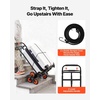 image:imageVEVOR 2 in 1 Aluminum Hand Truck 650 lbs Convertible Hand Truck with 6 Wheels amp Dual Handles Integrated Frame Multipurpose Stair Climber for Home Shopping Moving Warehouse293 x 192 x 440