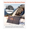 image:imageVEVOR 200W Foldable Solar Panel 24 HighEfficiency Portable Monocrystalline Solar Panel Charger with MC4 Output USBA TypeC amp DC Ports IP67 Waterproof for Power Stations Camping Hiking Trips100W