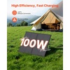 image:imageVEVOR 200W Foldable Solar Panel with Frame 23 HighEfficiency Portable Monocrystalline Solar Panel Charger with 30A PWM Controller amp MC4 Output IP67 Waterproof for Camping Hiking RV Trips100W