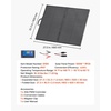 image:imageVEVOR 200W Foldable Solar Panel with Frame 23 HighEfficiency Portable Monocrystalline Solar Panel Charger with 30A PWM Controller amp MC4 Output IP67 Waterproof for Camping Hiking RV Trips100W