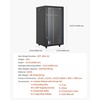 image:imageVEVOR 22U Server Rack Cabinet Network Cabinet Wall Mount 236 in Depth Network Rack Enclosure with Locking Tempered Glass Door 4 Casters Side Panels for 19 IT Equipment AV Devices22U
