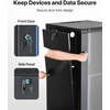 image:imageVEVOR 22U Server Rack Cabinet Network Cabinet Wall Mount 236 in Depth Network Rack Enclosure with Locking Tempered Glass Door 4 Casters Side Panels for 19 IT Equipment AV Devices22U