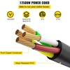 image:imageVEVOR 25 FT 50Amp RV Extension Cord NEMA N1450P to N1450R 125  250V Heavy Duty STW 63 81 RV Power Cord for EV Charging and RV Trailer Campers  for RV Trailer Camper FemaletoMale amp MaletoFemale Heavy Duty 63 81 Gauge STW Cord with Easy Grip Handle amp Organizer25 FT