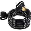 image:imageVEVOR 25 FT 50Amp RV Extension Cord NEMA N1450P to N1450R 125  250V Heavy Duty STW 63 81 RV Power Cord for EV Charging and RV Trailer Campers  for RV Trailer Camper FemaletoMale amp MaletoFemale Heavy Duty 63 81 Gauge STW Cord with Easy Grip Handle amp Organizer50 FT