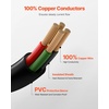 image:imageVEVOR 25 ft Dryer Extension Cord 4Prong NEMA 1430P to 1430R Dryer Cord 125V250V STW 10AWG4C 30A Pure Copper Wire Cable with Black NonWoven Bag and PVC Cable Tie for Outdoor amp Indoor UseBlack