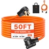 image:imageVEVOR 25 ft Dryer Extension Cord 4Prong NEMA 1430P to 1430R Dryer Cord 125V250V STW 10AWG4C 30A Pure Copper Wire Cable with Black NonWoven Bag and PVC Cable Tie for Outdoor amp Indoor UseOrange