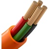 image:imageVEVOR 25 ft Dryer Extension Cord 4Prong NEMA 1430P to 1430R Dryer Cord 125V250V STW 10AWG4C 30A Pure Copper Wire Cable with Black NonWoven Bag and PVC Cable Tie for Outdoor amp Indoor UseOrange
