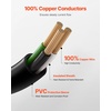 image:imageVEVOR 25 ft Dryer Extension Cord 4Prong NEMA 1430P to 1430R Dryer Cord 125V250V STW 10AWG4C 30A Pure Copper Wire Cable with Black NonWoven Bag and PVC Cable Tie for Outdoor amp Indoor UseBlack
