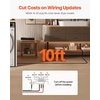 image:imageVEVOR 25 ft Dryer Extension Cord 4Prong NEMA 1430P to 1430R Dryer Cord 125V250V STW 10AWG4C 30A Pure Copper Wire Cable with Black NonWoven Bag and PVC Cable Tie for Outdoor amp Indoor UseBlack