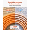 image:imageVEVOR 25 ft Dryer Extension Cord 4Prong NEMA 1430P to 1430R Dryer Cord 125V250V STW 10AWG4C 30A Pure Copper Wire Cable with Black NonWoven Bag and PVC Cable Tie for Outdoor amp Indoor UseOrange
