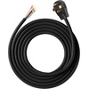 image:imageVEVOR 25 ft Dryer Extension Cord 4Prong NEMA 1430P to 1430R Dryer Cord 125V250V STW 10AWG4C 30A Pure Copper Wire Cable with Black NonWoven Bag and PVC Cable Tie for Outdoor amp Indoor UseBlack
