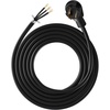image:imageVEVOR 25 ft Dryer Extension Cord 4Prong NEMA 1430P to 1430R Dryer Cord 125V250V STW 10AWG4C 30A Pure Copper Wire Cable with Black NonWoven Bag and PVC Cable Tie for Outdoor amp Indoor UseBlack