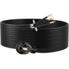 image:imageVEVOR 25 ft Dryer Extension Cord 4Prong NEMA 1430P to 1430R Dryer Cord 125V250V STW 10AWG4C 30A Pure Copper Wire Cable with Black NonWoven Bag and PVC Cable Tie for Outdoor amp Indoor UseBlack