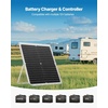 image:imageVEVOR 25W 12V Solar Panel Battery Charger Solar Battery Trickle Charger Maintainer with Intelligent MPPT Controller amp Adjustable Mount Bracket IP67 Waterproof for Car Boat RV Motorcycle Trailer30W