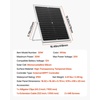 image:imageVEVOR 25W 12V Solar Panel Battery Charger Solar Battery Trickle Charger Maintainer with Intelligent MPPT Controller amp Adjustable Mount Bracket IP67 Waterproof for Car Boat RV Motorcycle Trailer30W
