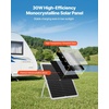 image:imageVEVOR 25W 12V Solar Panel Battery Charger Solar Battery Trickle Charger Maintainer with Intelligent MPPT Controller amp Adjustable Mount Bracket IP67 Waterproof for Car Boat RV Motorcycle Trailer30W