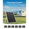 image:imageVEVOR 25W 12V Solar Panel Battery Charger Solar Battery Trickle Charger Maintainer with Intelligent MPPT Controller amp Adjustable Mount Bracket IP67 Waterproof for Car Boat RV Motorcycle Trailer25W