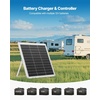 image:imageVEVOR 25W 12V Solar Panel Battery Charger Solar Battery Trickle Charger Maintainer with Intelligent MPPT Controller amp Adjustable Mount Bracket IP67 Waterproof for Car Boat RV Motorcycle Trailer20W