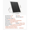 image:imageVEVOR 25W 12V Solar Panel Battery Charger Solar Battery Trickle Charger Maintainer with Intelligent MPPT Controller amp Adjustable Mount Bracket IP67 Waterproof for Car Boat RV Motorcycle Trailer25W