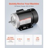image:imageVEVOR 2HP Electric Motor 1725 RPM AC 115V230V 56C Frame Air Compressor Motor Single Phase 58 Keyed Shaft CWCCW Rotation for Agricultural Machinery and General Equipment1