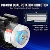 image:imageVEVOR 2HP Electric Motor 1725 RPM AC 115V230V 56C Frame Air Compressor Motor Single Phase 58 Keyed Shaft CWCCW Rotation for Agricultural Machinery and General Equipment1