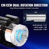 image:imageVEVOR 2HP Electric Motor 3450 RPM AC 230V460V 56C Frame Air Compressor Motor 3Phase 58 Keyed Shaft CWCCW Rotation for Agricultural Machinery and General Equipment1