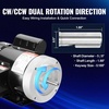 image:imageVEVOR 2HP Electric Motor 3450 RPM AC 230V460V 56C Frame Air Compressor Motor 3Phase 58 Keyed Shaft CWCCW Rotation for Agricultural Machinery and General Equipment1