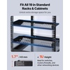 image:imageVEVOR 2PCS 1U Server Rack Shelf Universal Vented Rack Mount Cantilever Tray for 19 inch Network Equipment Rack amp Cabinet 10 Deep Rack Mount Shelf Weight Capacity 50 lbs Wall Mount Rack Shelf1U4PCS