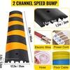 image:imageVEVOR 2Pcs 6FT Rubber Speed Bumps for Road Heavy Duty Speed Bump for Driveway724 x 12 x 24 Modular Traffic Hump Cable Protector Ramps Floor Cord Covers for Asphalt Concrete Gravel2 Pcs