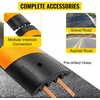 image:imageVEVOR 2Pcs 6FT Rubber Speed Bumps for Road Heavy Duty Speed Bump for Driveway724 x 12 x 24 Modular Traffic Hump Cable Protector Ramps Floor Cord Covers for Asphalt Concrete Gravel2 Pcs
