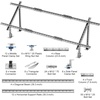 image:imageVEVOR 2Set Solar Panel Mounting Brackets 3060 Adjustable MultiPiece Brackets for 48pcs Panels Carbon Steel Ground Mount Stand for Farms RVs Boats OffGrid
