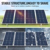 image:imageVEVOR 2Set Solar Panel Mounting Brackets 3060 Adjustable MultiPiece Brackets for 48pcs Panels Carbon Steel Ground Mount Stand for Farms RVs Boats OffGrid