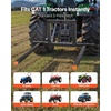 image:imageVEVOR 3 Point Hitch Pallet Forks 1500 lbs Clamp on Pallet Forks 50Inch Total Length HeavyDuty Tractor Fork with 28946 Inch Adjustable Fork Width Quick Hitch Attachments for Category 1 Tractors