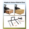 image:imageVEVOR 3 Point Hitch Pallet Forks 1500 lbs Clamp on Pallet Forks 50Inch Total Length HeavyDuty Tractor Fork with 28946 Inch Adjustable Fork Width Quick Hitch Attachments for Category 1 Tractors