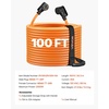 image:imageVEVOR 30 Amp 100 Feet RV Extension Cord 125V 2500W Heavy Duty 103 Gauge STW RV Power Cord NEMA TT30P to NEMA TT30R with Power Indicator Cord Organizer 15A Adapter for Camper Travel Trailer