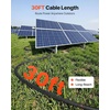 image:imageVEVOR 30FT Solar Panel Extension Cable 10 AWG Solar Panel Wire with Flame Retardant Protective Sleeving Female and Male Connectors IP67 Waterproof PV Wire for Outdoor Automotive RV Black amp Red