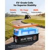 image:imageVEVOR 36V 384V 150AH Lithium Golf Cart Battery with 25A Charger Lifepo4 Battery Kit Builtin 250A BMS with Bluetooth Mobile APP amp Touch Monitor 4000 Cycles for Golf Carts Trolling Motors  Builtin 250A BMS with 25A Charger amp Bluetooth Mobile APP amp Touch Monitor 4000 Cycles for Golf Carts Trolling Motors