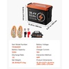 image:imageVEVOR 36V 384V 52AH Lithium Golf Cart Battery with 18A Charger Lifepo4 Battery Kit Builtin 100A BMS 4000 Cycles 2C Discharge Rate Bluetooth amp Mobile APP for Golf Carts Trolling Motors
