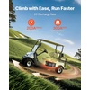 image:imageVEVOR 36V48V 105Ah Golf Cart Lithium Battery 3648 Volt Golf Cart Battery with 200A BMS LCD or Touch Monitor and Mobile APP LiFePO4 Battery with 600A Peak Current 4000 Cycles for Golf Carts36V Battery and Charger  Coldrolled Steel Casing