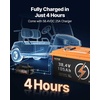 image:imageVEVOR 36V48V 105Ah Golf Cart Lithium Battery 3648 Volt Golf Cart Battery with 200A BMS LCD or Touch Monitor and Mobile APP LiFePO4 Battery with 600A Peak Current 4000 Cycles for Golf Carts36V Battery and Charger  Coldrolled Steel Casing