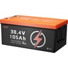 image:imageVEVOR 36V48V 105Ah Golf Cart Lithium Battery 3648 Volt Golf Cart Battery with 200A BMS LCD or Touch Monitor and Mobile APP LiFePO4 Battery with 600A Peak Current 4000 Cycles for Golf Carts36V Battery  ABS Casing