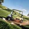image:imageVEVOR 36V48V 105Ah Golf Cart Lithium Battery 3648 Volt Golf Cart Battery with 200A BMS LCD or Touch Monitor and Mobile APP LiFePO4 Battery with 600A Peak Current 4000 Cycles for Golf Carts36V Battery and Charger  ABS Casing