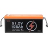 image:imageVEVOR 36V48V 105Ah Golf Cart Lithium Battery 3648 Volt Golf Cart Battery with 200A BMS LCD or Touch Monitor and Mobile APP LiFePO4 Battery with 600A Peak Current 4000 Cycles for Golf Carts48V Battery  ABS Casing
