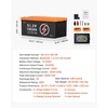 image:imageVEVOR 36V48V 105Ah Golf Cart Lithium Battery 3648 Volt Golf Cart Battery with 200A BMS LCD or Touch Monitor and Mobile APP LiFePO4 Battery with 600A Peak Current 4000 Cycles for Golf Carts48V Battery  ABS Casing