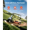 image:imageVEVOR 36V48V 105Ah Golf Cart Lithium Battery 3648 Volt Golf Cart Battery with 200A BMS LCD or Touch Monitor and Mobile APP LiFePO4 Battery with 600A Peak Current 4000 Cycles for Golf Carts48V Battery  ABS Casing
